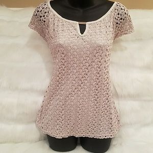 ● Beautiful lace work shirt ●